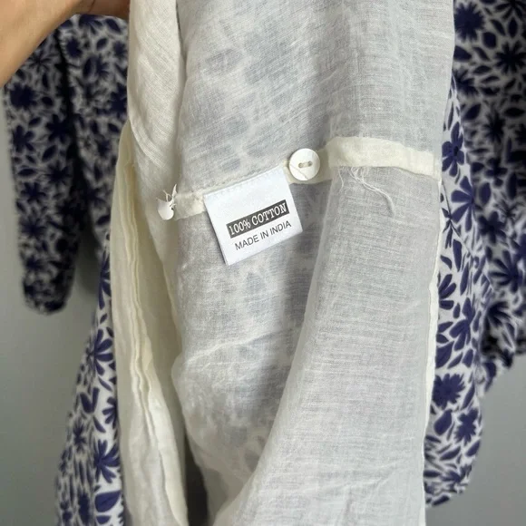 OLIVIA JAMES THE LABEL Size L • Blue Floral Emory Dress. - Picture 4 of 5